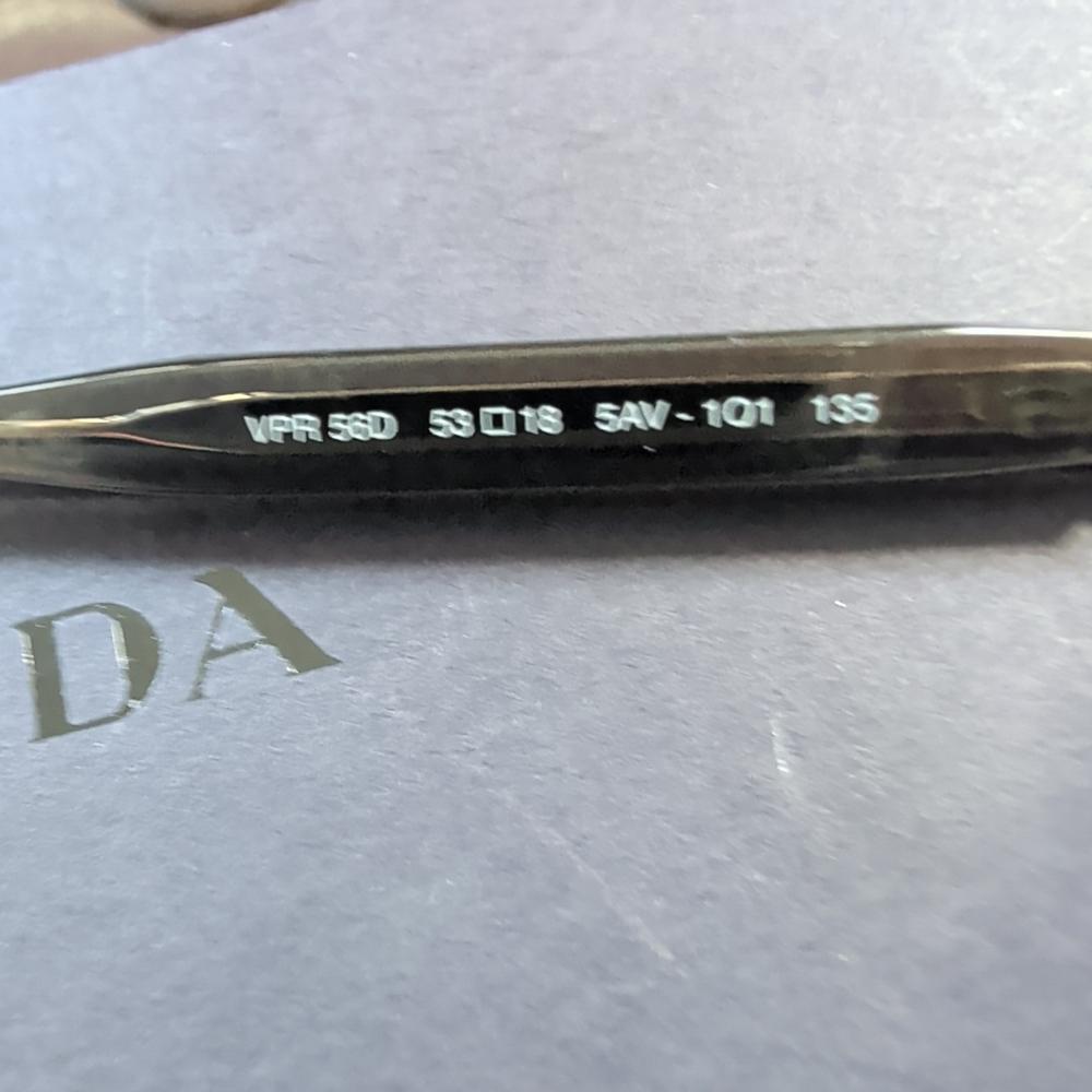 Prada Rimless Rectangular Eyeglasses in Gold and … - image 5